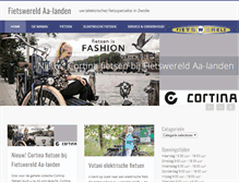 Tablet Screenshot of fietswereldaa-landen.nl